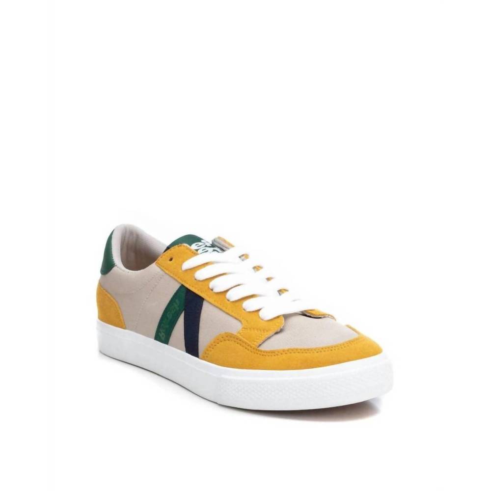 NEW XTI men's casual sneakers in yellow